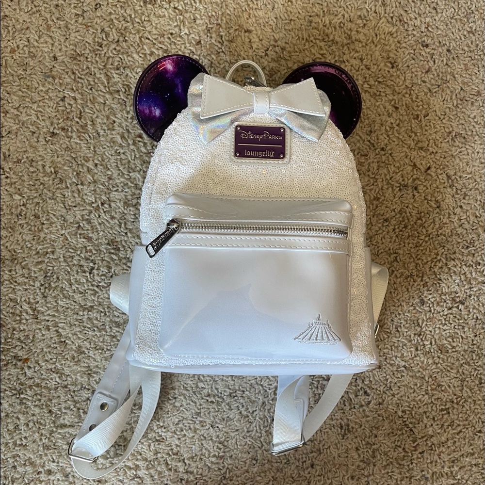 RARE Minnie the Main Attraction Loungefly Space Mountain Backpack